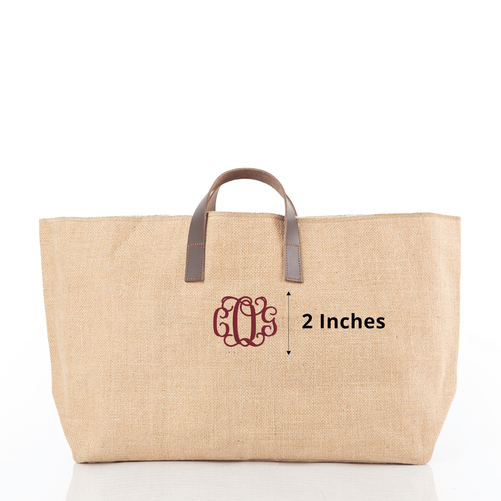 Natural Fiber and Leather Tote Bag