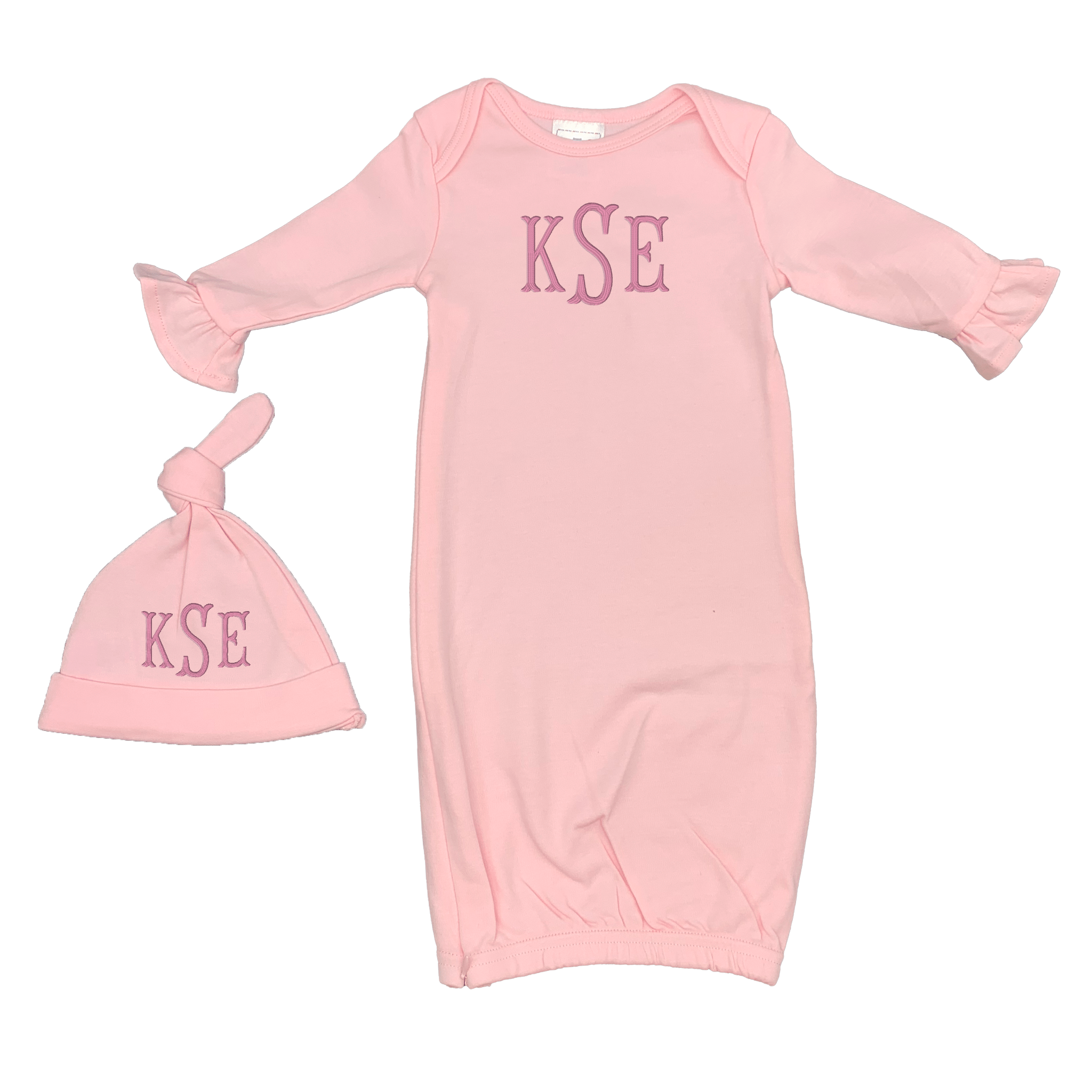 Pink Gown and Hat 2pc Set