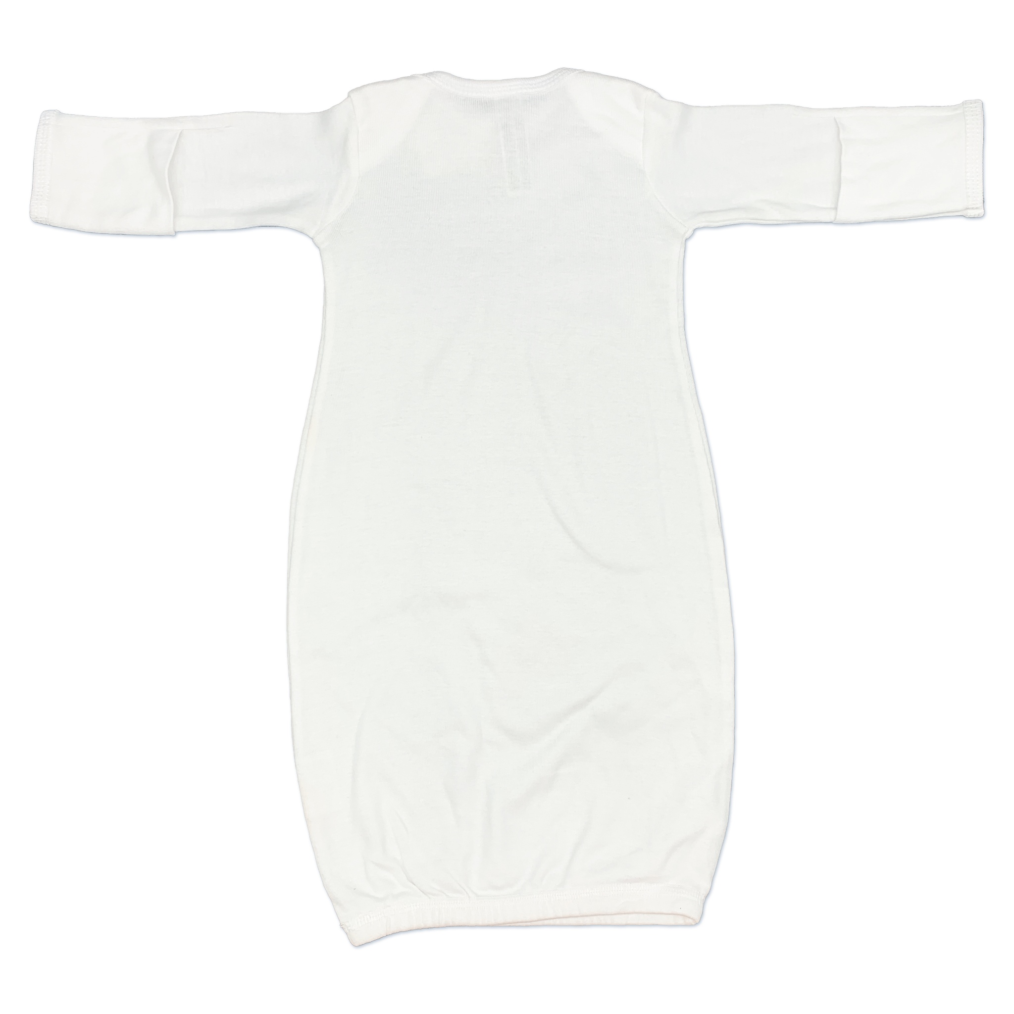 White Knit Newborn Gown