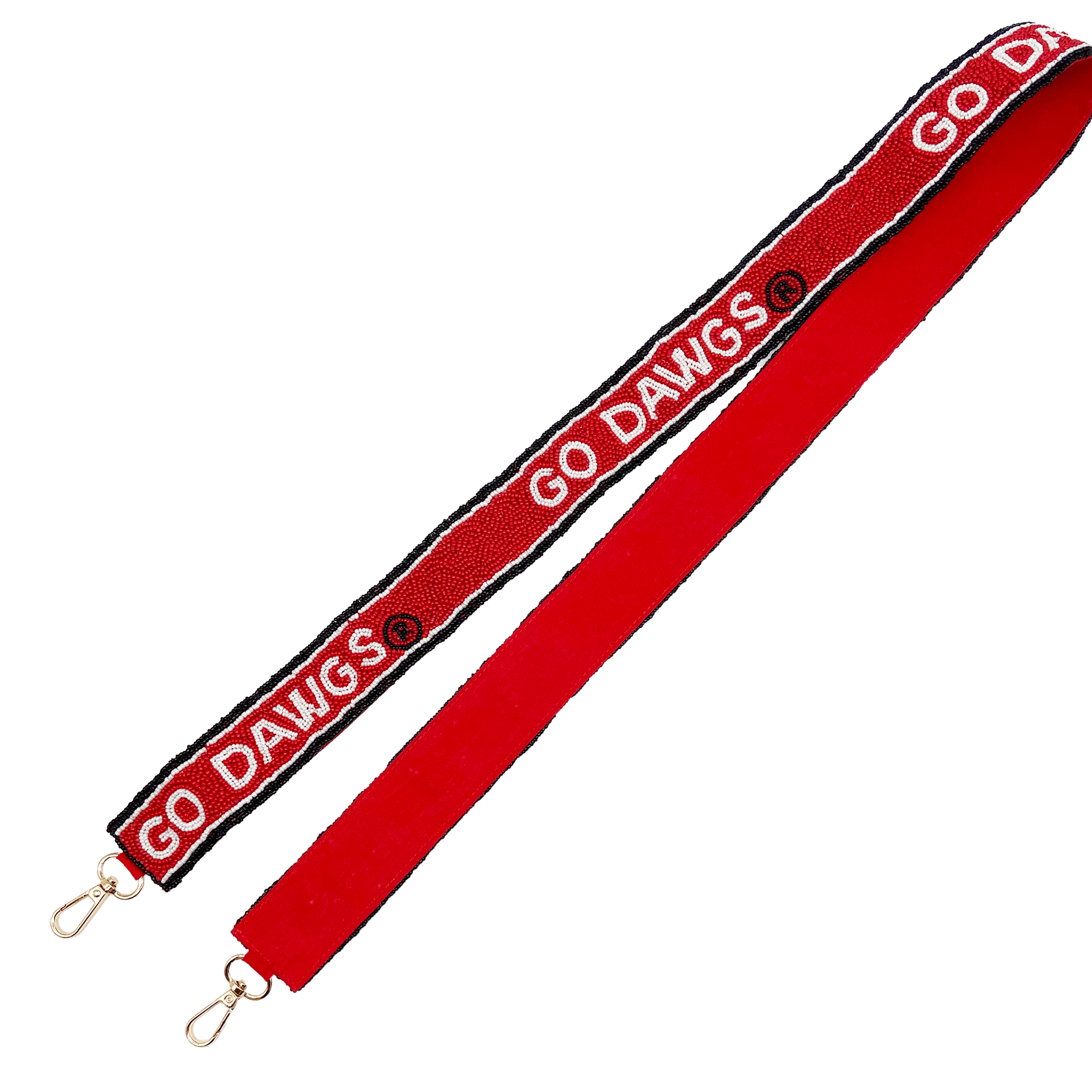 University of Georgia "GO DAWGS" Beaded Purse Strap