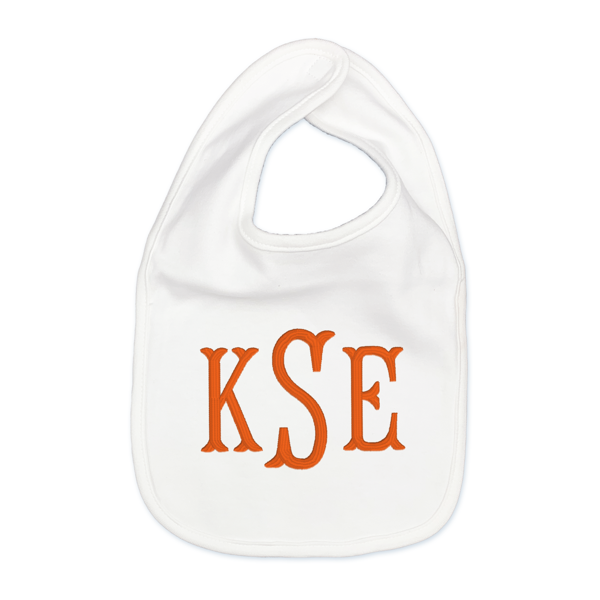 White Cotton Bib and Burp Cloth Set