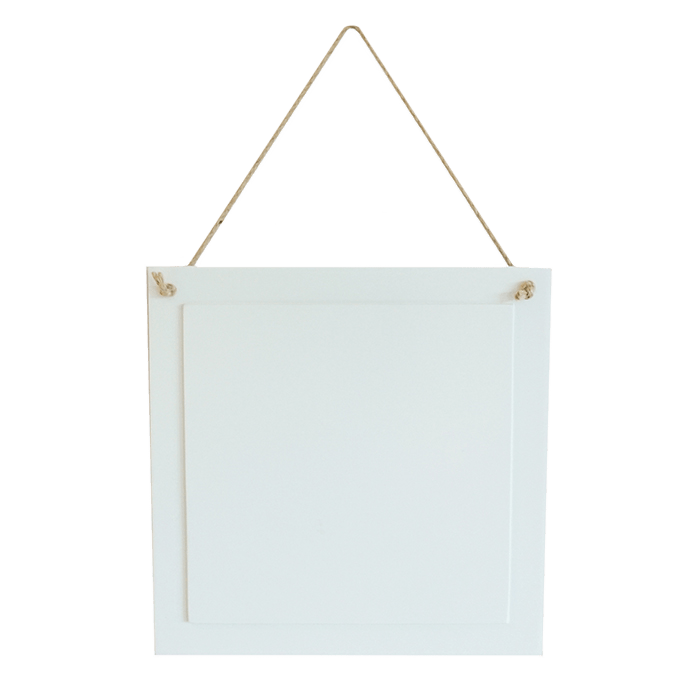 Hanging White Wall Art Plaque