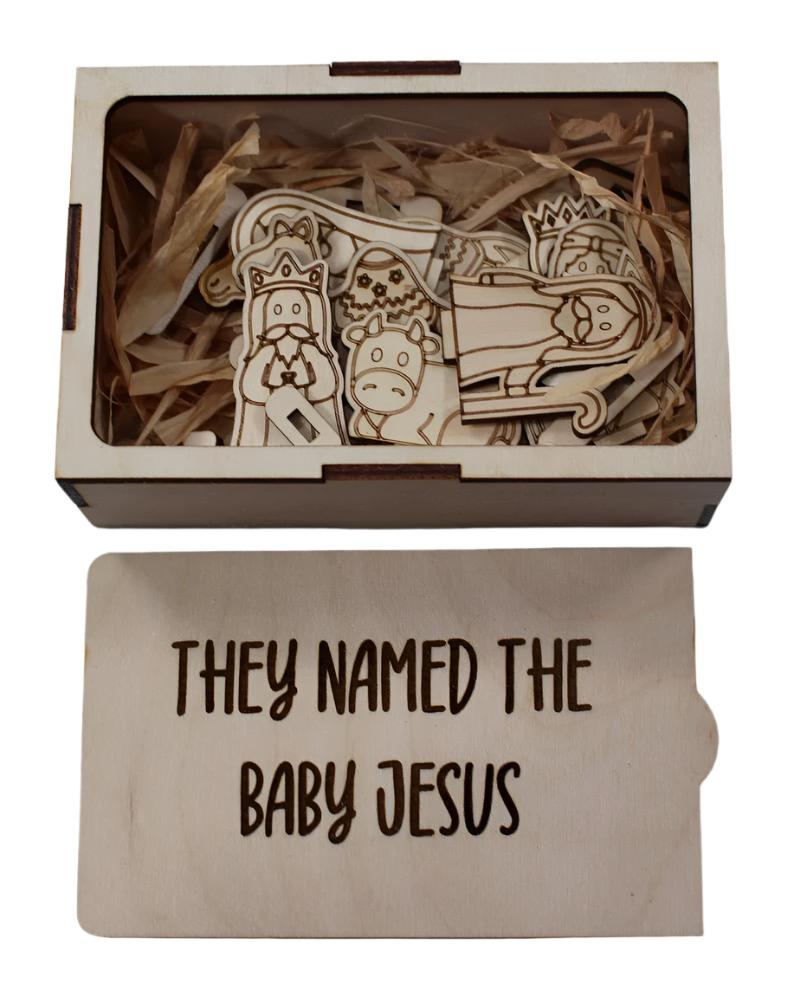 Nativity Set (Baby Jesus, Mary, Joseph, Wisemen, Animals, & Stands)