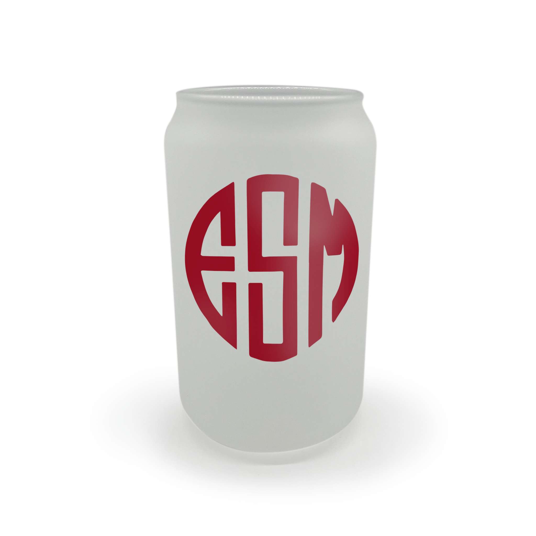 Customizable Frosted Beer Can Glass