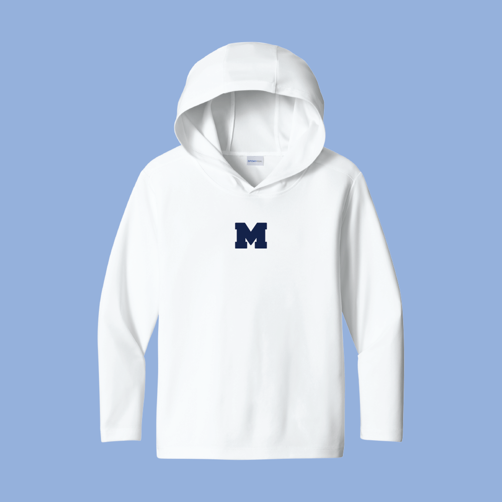 Youth Sport-Tek® Posi-UV® Pro Long Sleeve Hoodie. YST420LSH