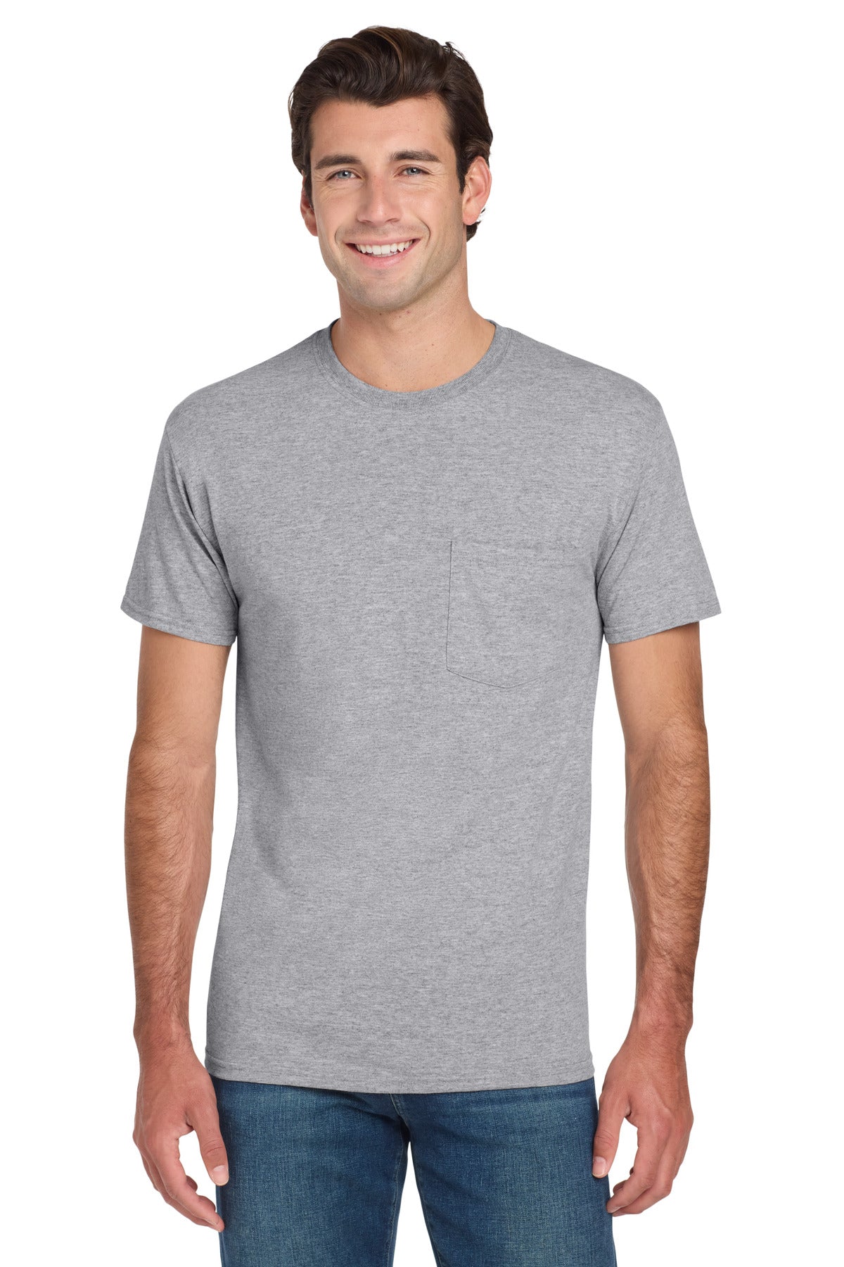 Jerzees ®  -  Dri-Power ®  50/50 Cotton/Poly Pocket T-Shirt.  29MP