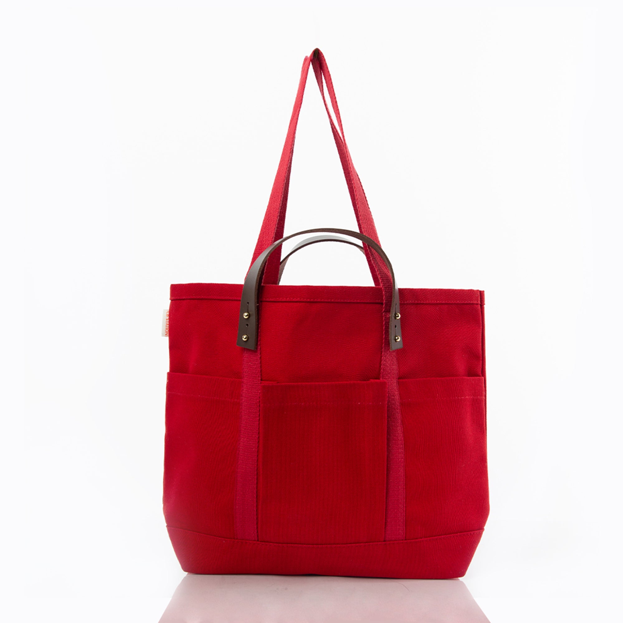 Leather-Handled Tote Bag