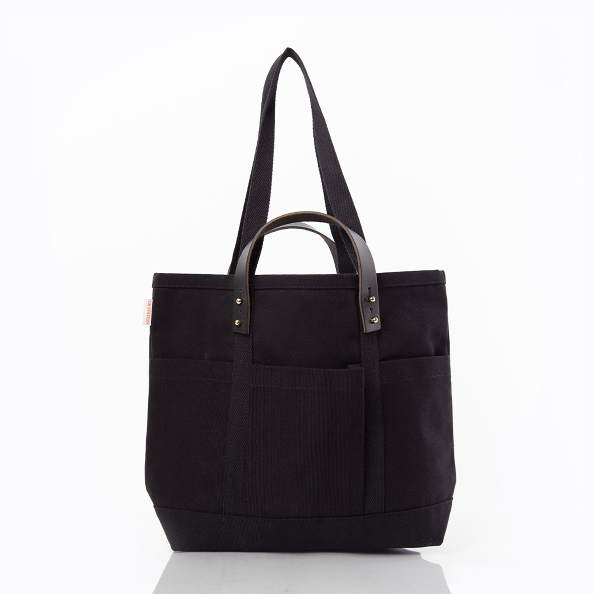 Leather-Handled Tote Bag