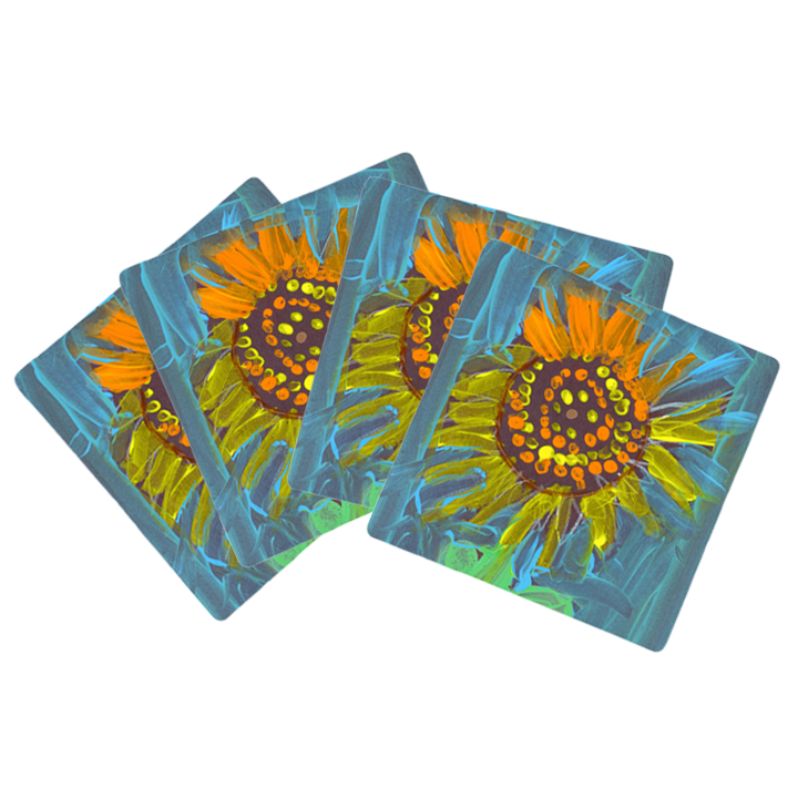 Square Ceramic Coaster Set of 4