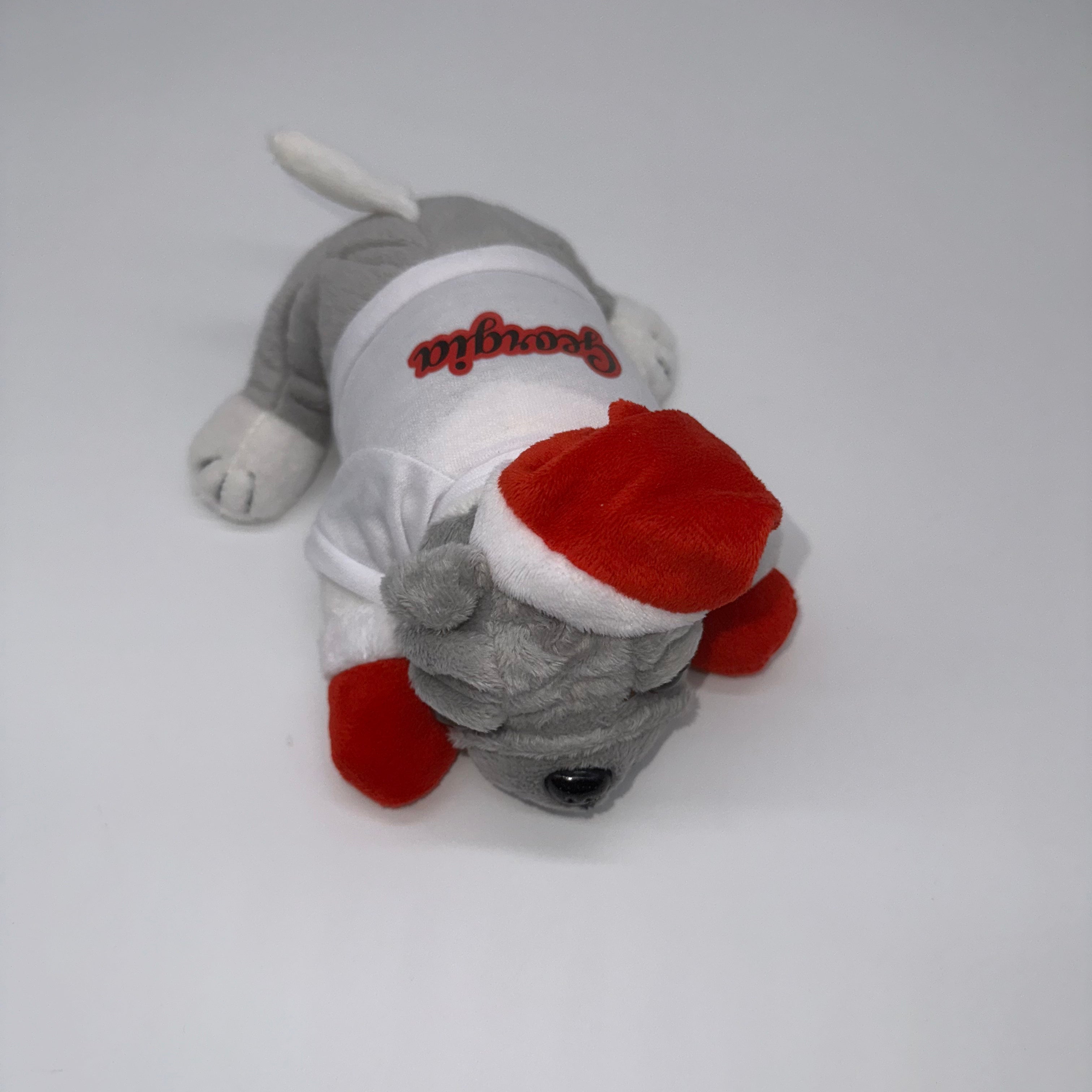 Santa Bulldog Stuffed Animal