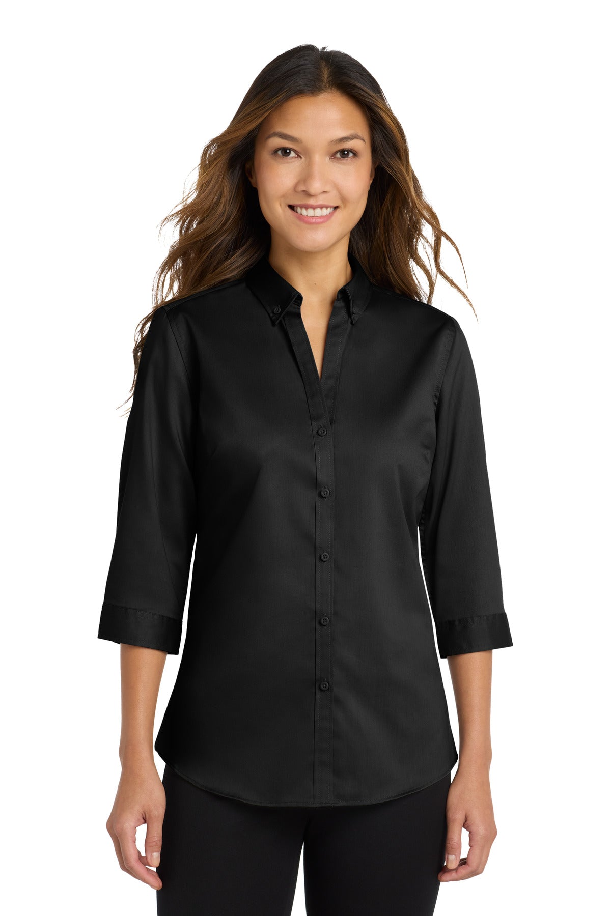 Port Authority ®  Women's 3/4-Sleeve SuperPro ™  Twill Shirt. L665