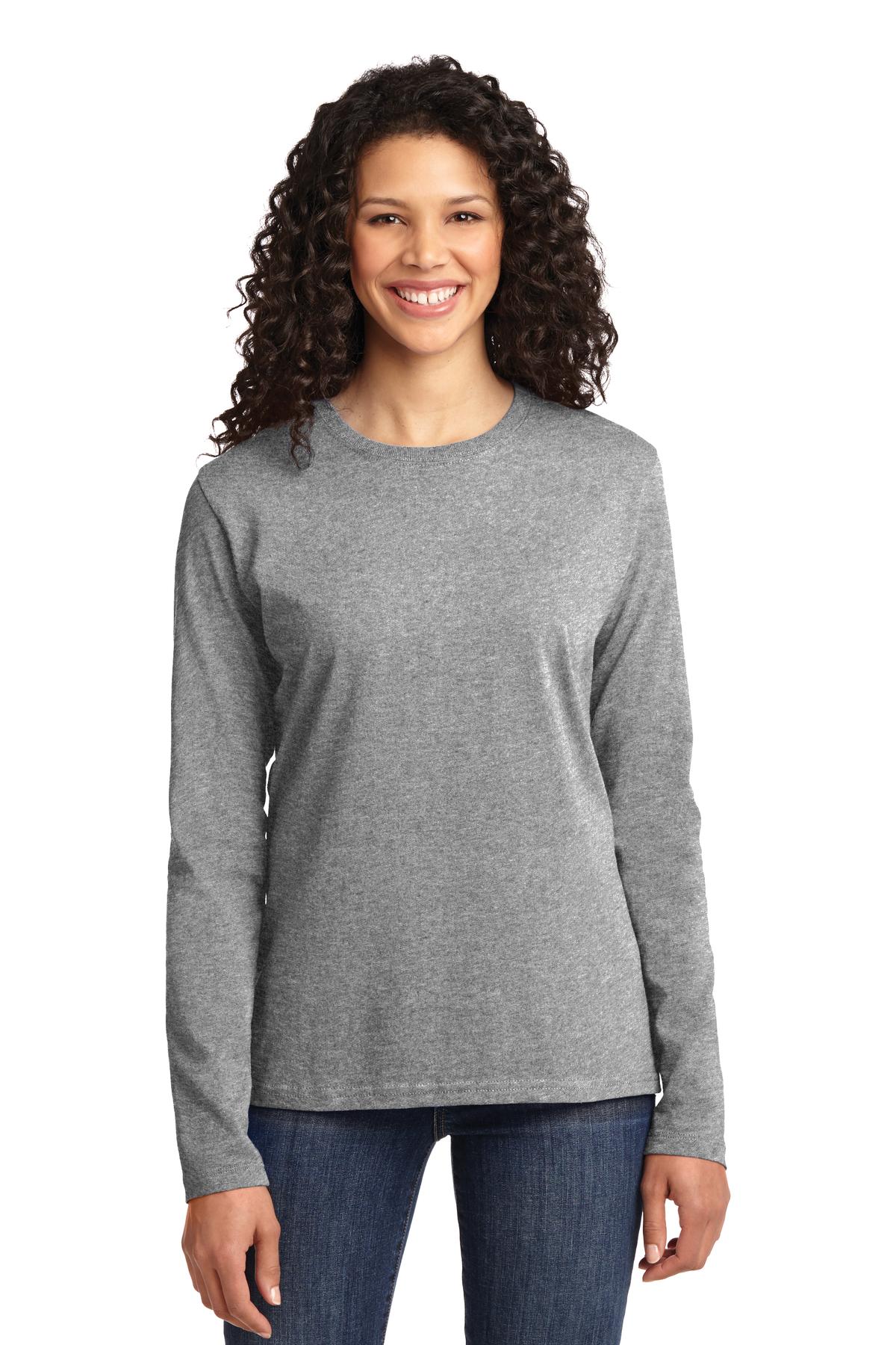 Port & Co ™  Women's Long Sleeve Core Cotton Tee. LPC54LS