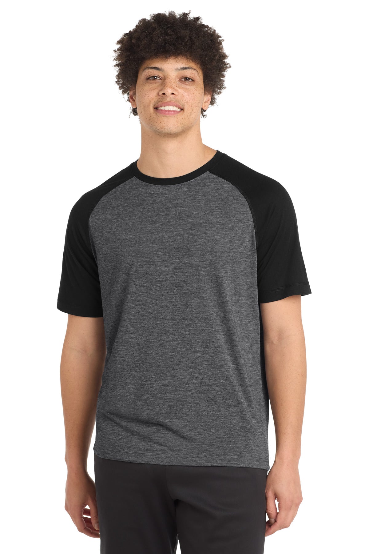 Sport-Tek  ®  PosiCharge  ®  Tri-Blend Wicking Raglan Tee. ST400