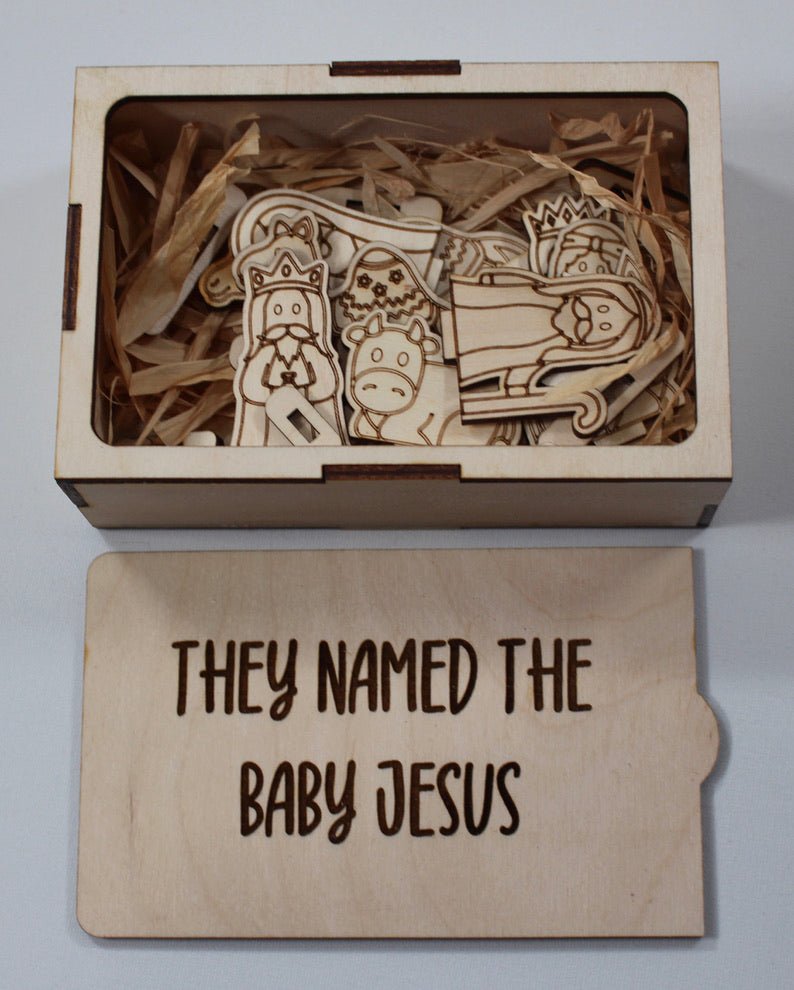 Nativity Set (Baby Jesus, Mary, Joseph, Wisemen, Animals, & Stands)