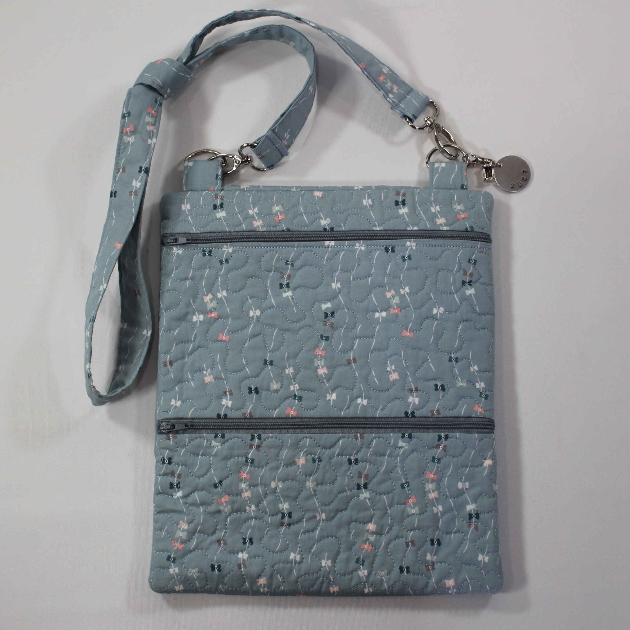 Handmade Bags - "Blue Bows Purse"