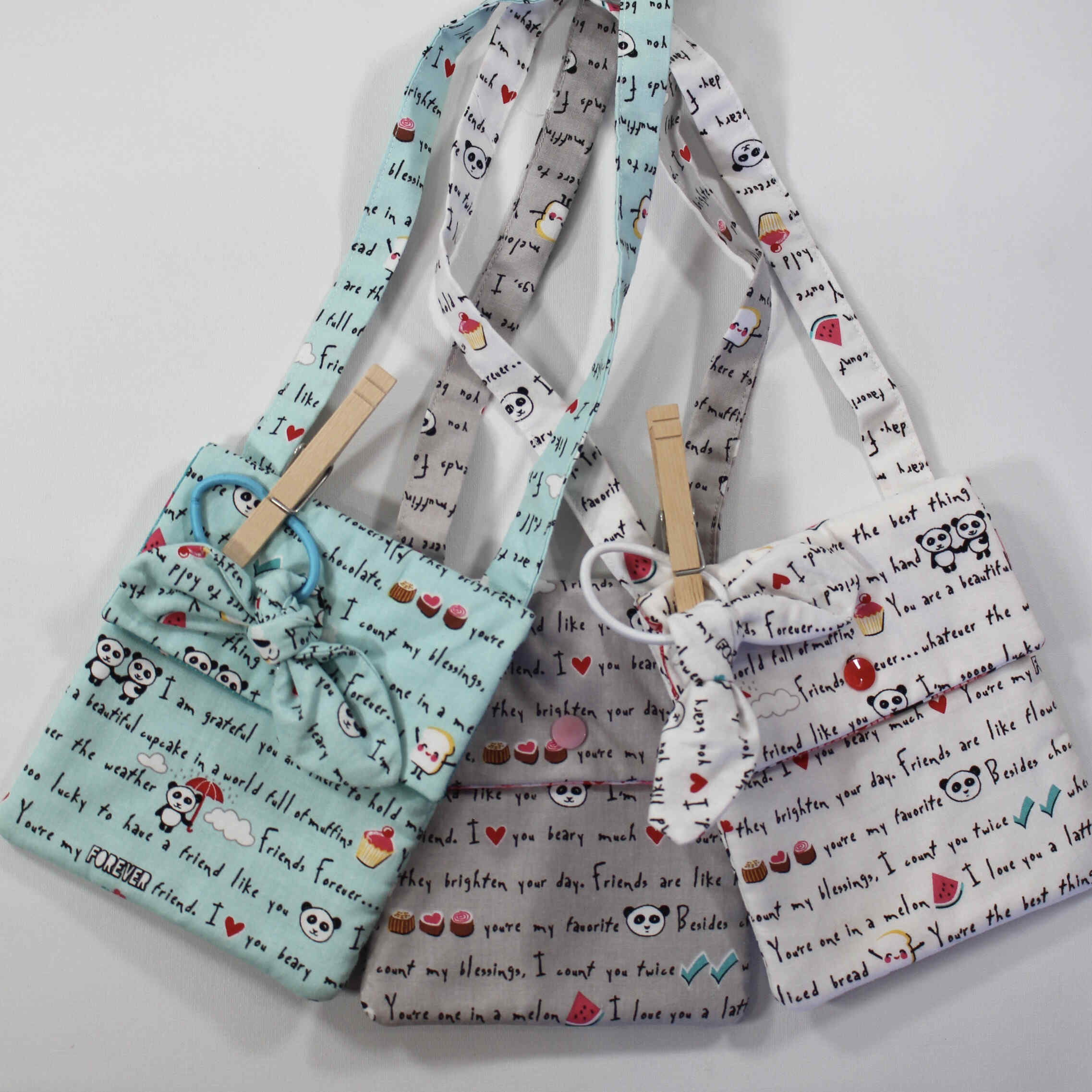 Handmade Bags - "Panda Purses"