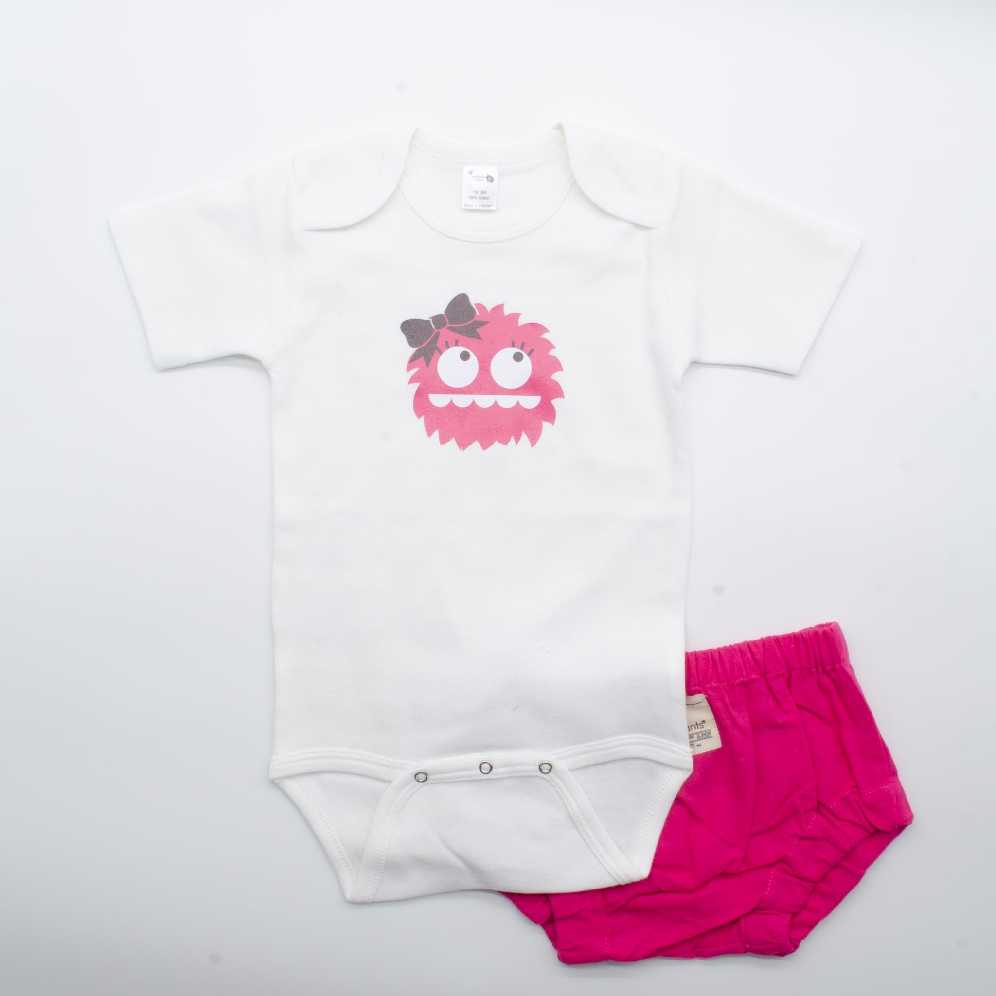 Miss Monster Onesie & Doodle Pants for Baby
